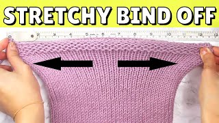 STRETCHY BIND OFF for Beginners game changing [upl. by Burk]