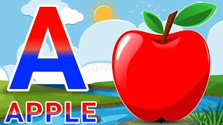 A for apple b for ball song abcd song abcd rhymes video abcd learning  Pinkya2z [upl. by Allecnirp]