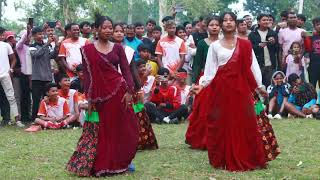 Tharu dance cover Raj kusmi song [upl. by Arvonio]