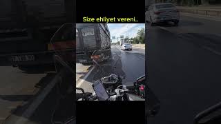 Birini öldürmeden ehliyetine el konulmalı diye düşünüyorum motosiklet motovlog trafik maganda [upl. by Nagaer]