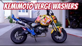 Kemimoto Verge Washers for the 2022 Honda Grom [upl. by Aihtniroc]