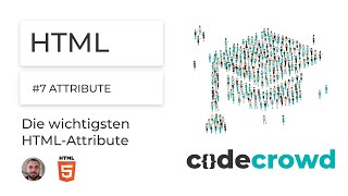HTMLTutorial Deutsch  HTML lernen  HTML in 1 Stunde lernen  7 Die wichtigsten HTML Attribute [upl. by Roban126]