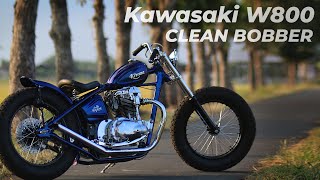 kirana kawasaki w800 chopper bobber custom by coffee gasoline engine just like w650 [upl. by Attenor476]