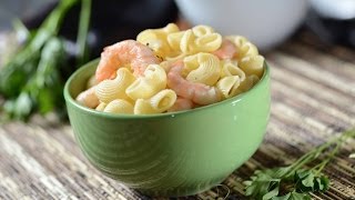 Pasta de coditos con camarones  Como cocinar [upl. by D'Arcy]