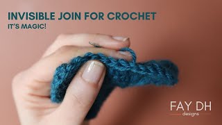 Invisible Join for Crochet Rounds  Its magic [upl. by Tess]