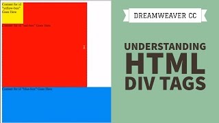 Understanding HTML Div Tags  Dreamweaver CC Tutorial 2334 [upl. by Wayland]