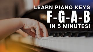 Learn The Piano Keys FAST Part 2 The Secret To FGAB 👀 FREE Tutorial Included pianoforbeginner [upl. by Leigh]