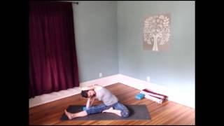 Yin Yoga side bend parivrtta janu sirsasana [upl. by Hobey541]