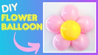 How to Make a Flower Balloon  DIY Balloon Flower [upl. by Waxman]