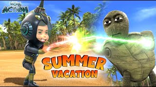 Vir Vs Fast Turtle  Vir The Robot Boy In Hindi  Summer Vacation New Episode S04E02 [upl. by Vatsug]