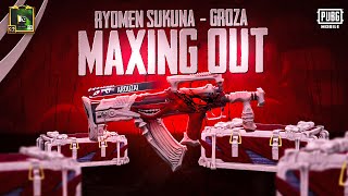 First Mythic Groza in Pubg Mobile  Ryomen Sukuna Groza Maxed Out 🔥🔥 [upl. by Nnyltak]