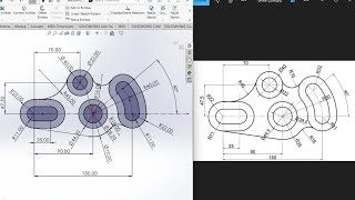 SolidWorks 2 Boyutlu Çizim Örnek  2 [upl. by Etteniuq]