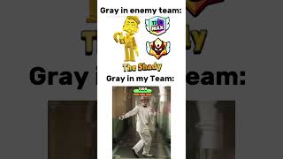 Gray in my team ￼vs in enemy ￼ team 💀brawlstars supercell ￼ [upl. by Kiyoshi]