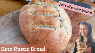 Rustic Bread  keto flourfree glutenfree [upl. by Pinto]