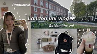 Uni vlog🖇️🎧 London Goldsmiths uni🫧 [upl. by Adnarim975]