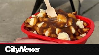 Grand PoutineFest underway in Montreals Old Port [upl. by Fullerton]