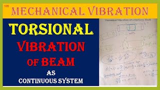 MV105 Torsional Vibration of a Uniform Shaft  Continuous Vibration System torsion vibration [upl. by Terrie]