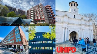 PADUA UNIVERSITY CAMPUS Walking TOUR Padova  Veneto  Italy [upl. by Meibers]