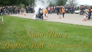 Leighton Hall Motorcycle Hill climb The Main Event Runs 24 09 2017 [upl. by Ydnac]