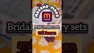 Affordable bridal jwellery sets✨️ youtubeshorts shorts meesho meeshoshadisale [upl. by Eidnahs]