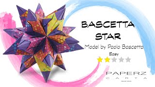 Origami  Bascetta Star  Model By Paolo Bascetta [upl. by Rustice]