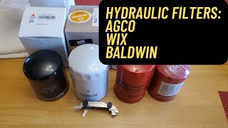 Massey GC Hydraulic Filters AGCO vs Aftermarket [upl. by Odnanref]