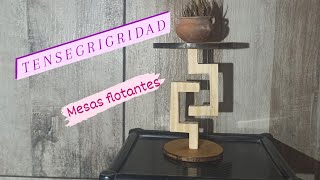 👁️Mesa flotante  Pie con TENSEGRIDAD Artesanías BRICOLAJE [upl. by Yrrehs]