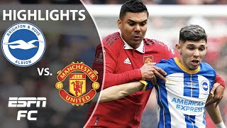 🚨FA CUP FINAL BOUND🚨 Brighton vs Manchester United  FA Cup Highlights  ESPN FC [upl. by Dyol]