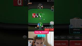 WORST FLOP EVER poker pokernight pokerplayer gaming texasholdem [upl. by Sheelagh]