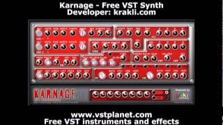 Karnage  Free VST synth  vstplanetcom [upl. by Eddana]