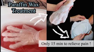 Paraffin Wax Therapy Treatment for finger hand and wrist pain  Improve Rheumatoid arthritis [upl. by Euf]