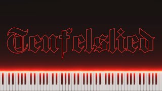 Teufelslied piano  Grüne Teufel piano  Чёртова песня на пианино  Burgundian lullaby piano [upl. by Oznofla]