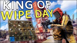 The CROSSBOW made me KING of WIPE DAY  Rust Solo 1 [upl. by Annej]