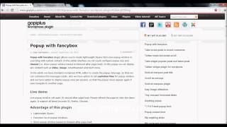 Popup with fancybox wordpress plugin How to install and Activate the plugin [upl. by Capriola]