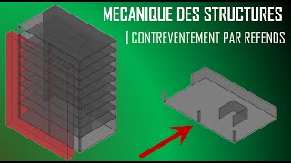 Mécanique des Structures  Contreventement par Refends [upl. by Flannery895]