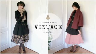 How To Wear SkirtsDresses In Cold Weather  Vintage In Winter [upl. by Thalia]