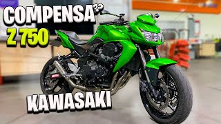 Z750 KAWASAKI TEST RIDE PotênciaConsumo Preço [upl. by Crooks]