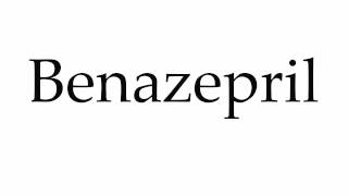 How to Pronounce Benazepril [upl. by Vescuso546]