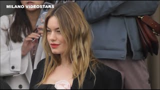 Naomi Ackie Edie Rose Elodie Russell Camille Rowe  Milan Fashion Week 23 february 2023 show Prada [upl. by Aitsirt]