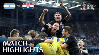 Argentina v Croatia  2018 FIFA World Cup  Match Highlights [upl. by Neerbas127]