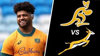 WALLABIES Lineup vs SPRINGBOKS Australia vs South Africa Rugby Championship 2024 [upl. by Alag]