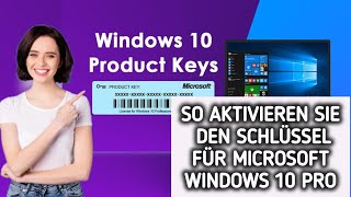 So installierenaktivieren Sie die Windows 10 Pro KeyLizenz  einfache Anleitung [upl. by Ennahteb471]