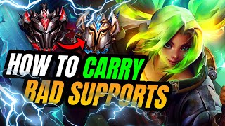 GRANDMASTER ZERI BOTLANE COACHING  HOW TO CARRY BAD SUPPORTS [upl. by Attenohs200]