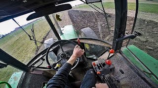 John Deere 2850 Tractor  Plowing POV [upl. by Pliam]