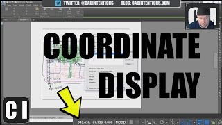 AutoCAD How to Display Coordinates and other Settings [upl. by Florella]