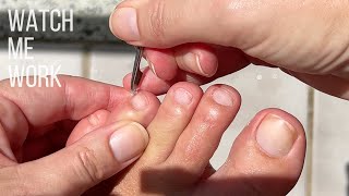 A pedicurist does her own DIY pedicure at home ✅beginner friendly✅ [upl. by Nostets]