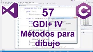 Programación Windows Forms C 57  GDI IV Métodos para dibujo [upl. by Gotthard25]