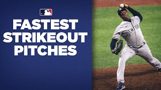 FASTEST Strikeout Pitches of the 2021 season [upl. by Aihsemek963]