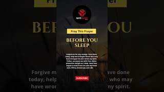 Pray This Prayer Before You Sleep prayer powerofprayer [upl. by Ynohtnaluap]