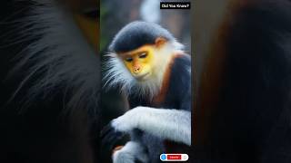 Redshanked douc langur shorts trending aninews music love synthwave viral facts [upl. by Vey]